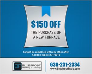 $150 off the purchase of a new furnace