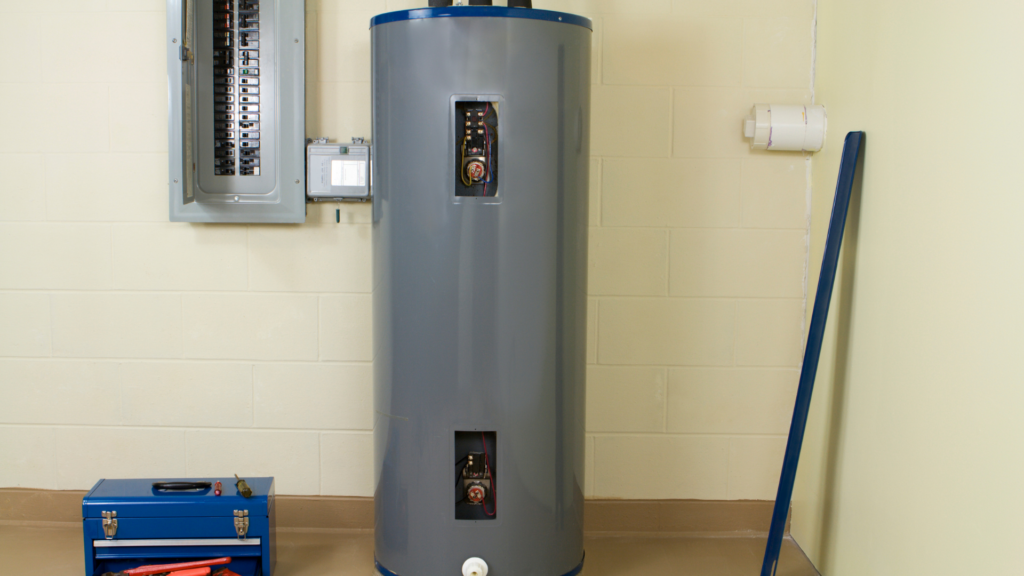 Installed water heater