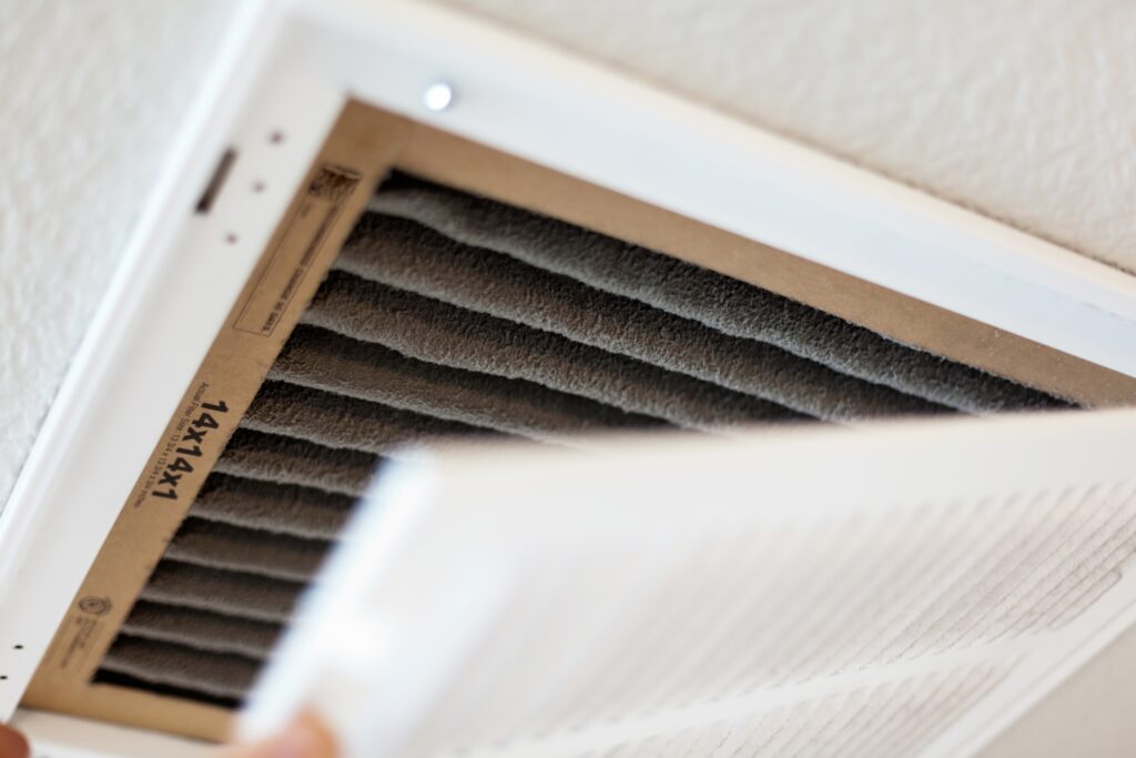 Dusty HVAC filter
